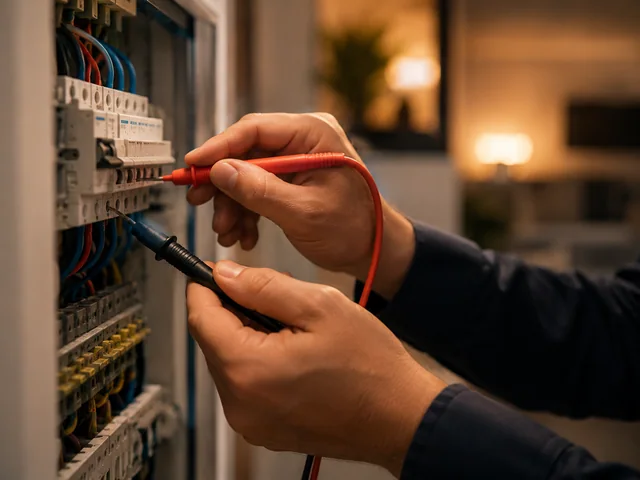 Trabajo técnico en una instalación eléctrica
